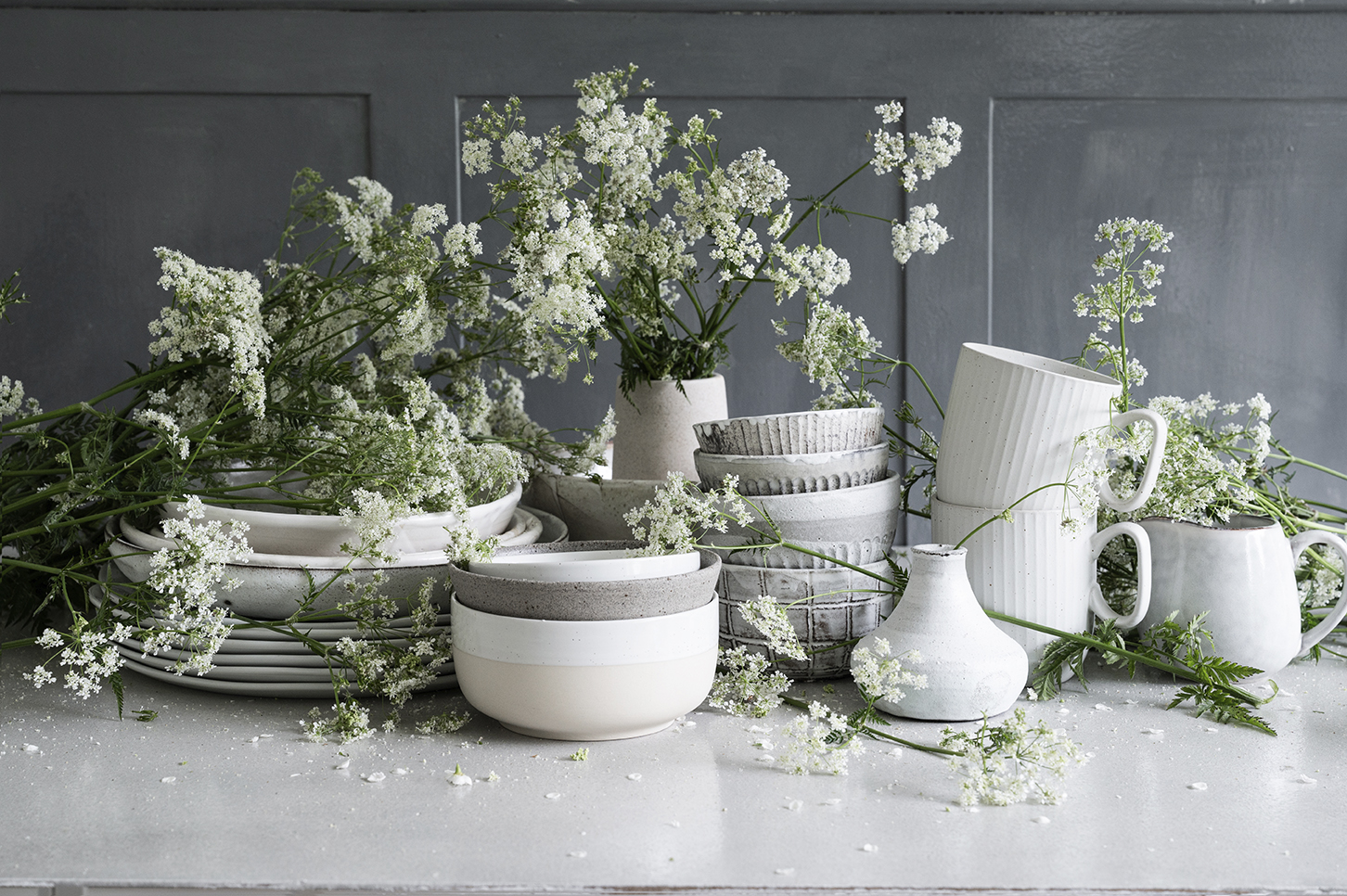 porcelain and plants